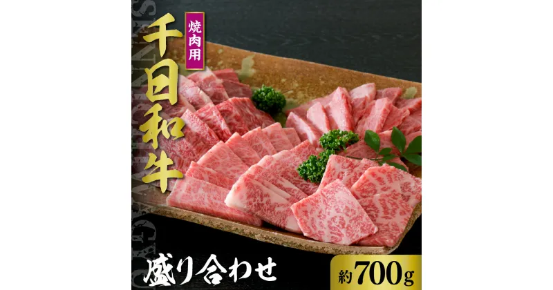 【ふるさと納税】山形牛 焼肉用 盛り合わせ 約700g【黒毛和牛 ブランド和牛】牛肉 和牛 千日和牛 カルビ ロース モモ 肩 足 国産 山形県産 お取り寄せ グルメ 食べ比べ 冷凍 送料無料