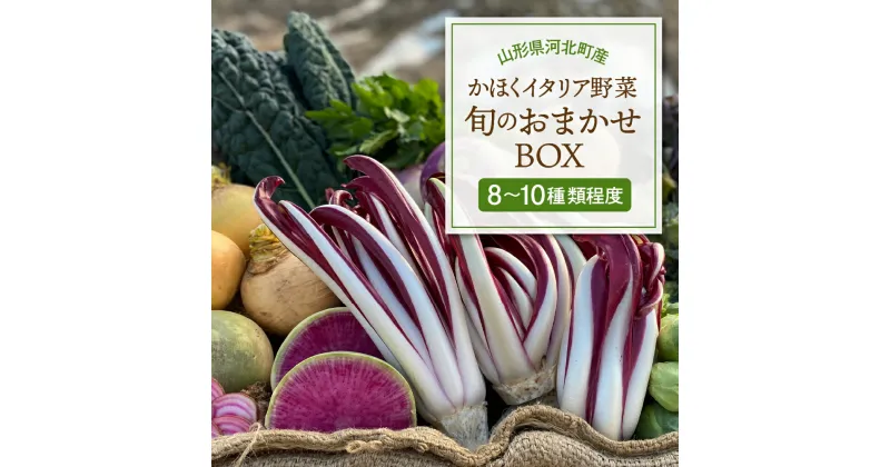 【ふるさと納税】かほくイタリア野菜 旬のおまかせBOX 選べる（約5～8種類 / 約8～10種類 ） 野菜の説明&おしゃれな料理が簡単に作れちゃうレシピ付き♪ 山形県 河北町 野菜 イタリア野菜 イタリアン ベジタブル 詰め合わせ レシピ付き サラダ 健康 送料無料