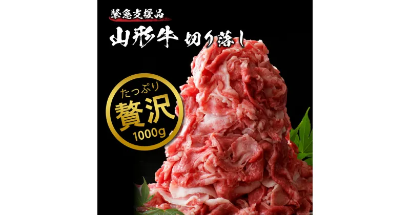 【ふるさと納税】【数量限定】5等級 山形牛 切り落とし 1kg (500g×2パック) 【緊急支援品】 肉 牛肉 和牛 黒毛和牛 ブランド牛 国産牛 緊急支援 フードロス 冷凍 おかず 炒め物 カレー ビーフシチュー 牛丼 肉じゃが 食品 山形県 送料無料 人気 好評 アウトドア