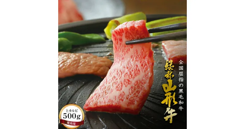 【ふるさと納税】山形牛【焼肉用】上カルビ（600g） 牛肉 山形県 西川町 FYN9-171