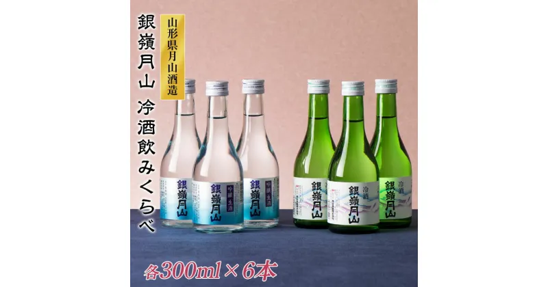 【ふるさと納税】山形の地酒【銀嶺月山】冷酒 飲み比べセット各300ml×6本 山形県 西川町 飲みくらべ 詰め合わせ 伝統 すっきり 利き酒 日本酒 やや辛口 FYN9-303