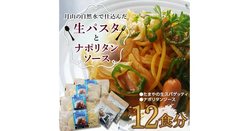 【ふるさと納税】【玉谷製麺所】たまやの生パスタ・ナポリタンセット（12食分）めん 麺 麺類 山形県 西川町 FYN9-480