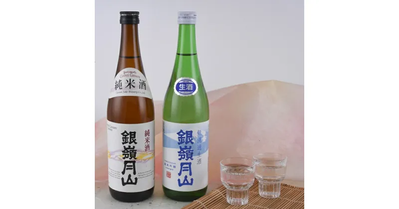 【ふるさと納税】銀嶺月山 純米酒 純米吟醸 生酒 飲み比べ 月山酒造 豊龍蔵 山形県 日本酒 地酒 酒 冷酒 セット 各種 720ml 4合瓶 送料無料