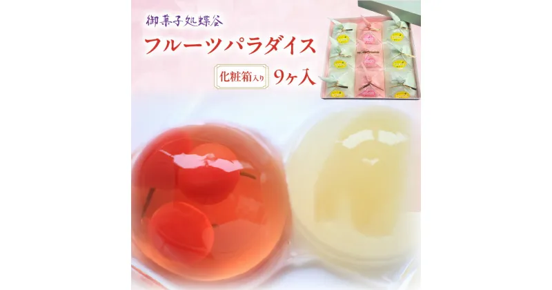 【ふるさと納税】御菓子処蝶谷 フルーツパラダイス 9ヶ入・化粧箱