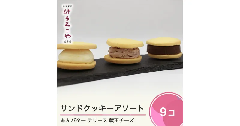 【ふるさと納税】お菓子 スイーツ 洋菓子 サンドクッキーアソート 3種 ( あんバター 、 テリーヌ 、 蔵王チーズ 各1個入)×3箱 計9個 送料無料 us-swscs9