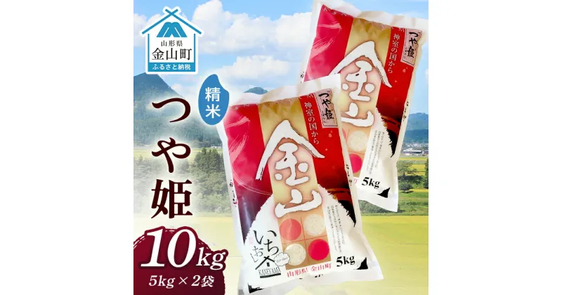 【ふるさと納税】 令和6年産 金山産米 つや姫 【精米】5kg×2袋 計10kg 米 お米 白米 ご飯 精米 ブランド米 つや姫 送料無料 東北 山形 金山町 F4B-0512