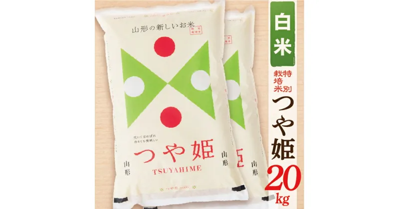 【ふるさと納税】【令和6年産】【白米】山形県産つや姫20kg(10kg×2袋)