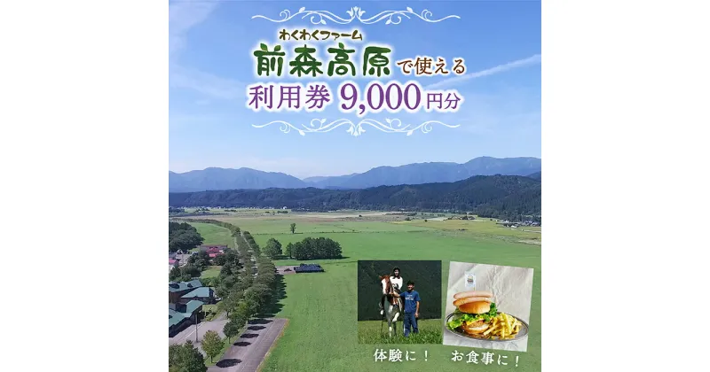 【ふるさと納税】前森高原 利用券 9000円分