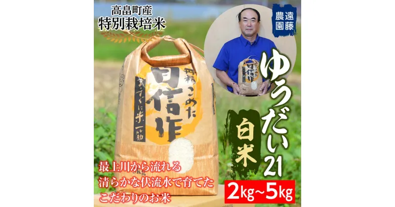 【ふるさと納税】 【遠藤農園】令和6年度 山形県高畠町産 特別栽培米 ゆうだい21 白米5 kg(1袋) 精米 米 お米 おこめ ごはん ブランド米 産地直送 農家直送 F21B-172