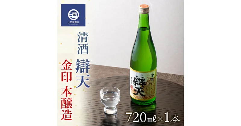 【ふるさと納税】清酒 辯天 べんてん 金印 本醸造 720ml×1本 F20B-552