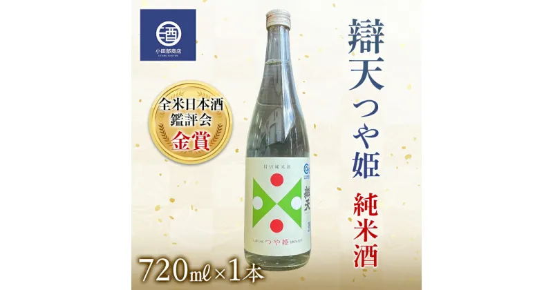 【ふるさと納税】辯天 つや姫 純米酒 金賞受賞酒 四合瓶 720ml F20B-587