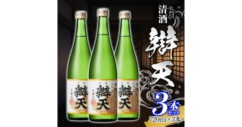 【ふるさと納税】日本酒 酒 地酒 辯天 金印 本醸造 720ml×3本 清酒 べんてん 日本酒 地酒 酒 三本セット F20B-795