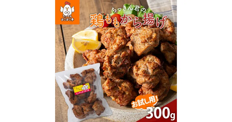 【ふるさと納税】 【ちっきんほこほこ亭】お試し用! ちっきん君の鶏ももから揚げ 300g 国産鶏100％使用 しょうゆベース 柔らかい ジューシー 唐揚げ 鶏 時短 調理不要 冷凍 小分け 少量 お試し 山形県 高畠町 F20B-976