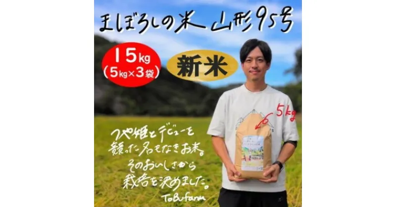 【ふるさと納税】山形県小国町産 山形95号 精米 15kg(5kg×3袋)【1509409】