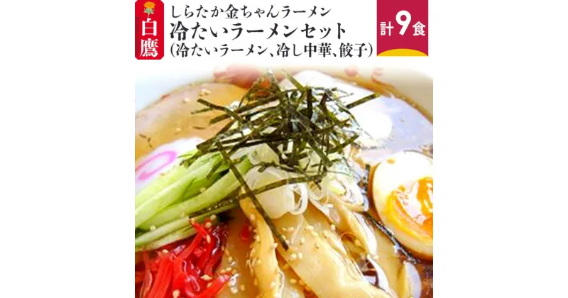 【ふるさと納税】しらたか金ちゃんラーメン 冷たいラーメンセット (冷ラーメン、冷し中華、餃子) 計9食