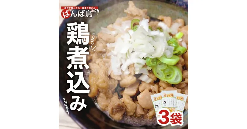 【ふるさと納税】親鳥の煮込み 「ばんば鳥」 200g×3袋 計600g 冷凍便 ※離島発送不可 無着色 鶏肉 煮物 惣菜 手づくり 手作り 醤油味 しょうゆ味 おかず おつまみ 時短 レンジ調理 温めるだけ 個包装 小分け 東北 山形県 遊佐町 庄内