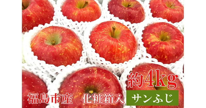 【ふるさと納税】No.0945ふくしまのりんご蜜姫「サンふじ」4kg化粧箱入【2024年度発送】