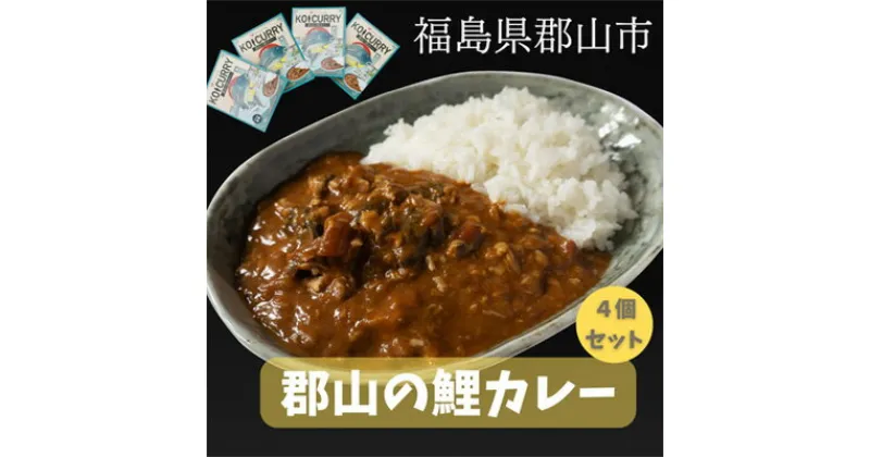 【ふるさと納税】骨までやっ鯉 鯉カレー4点セット　【 レトルトカレー 洋食 魚 惣菜 時短 簡単 お昼 ランチ 在宅 テレワーク 猪苗代湖 スパイシー 奥深い 】