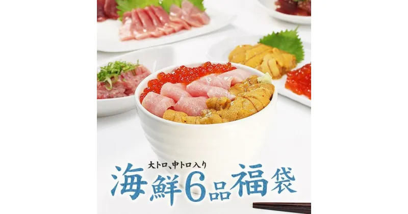 【ふるさと納税】豪華 海鮮 6品 福袋 ( 本マグロ 大トロ 中トロ うに いくら ネギトロ まぐろづけ ) 魚 魚介類 海の幸 海鮮丼 手巻き寿司 刺身 人気 おすすめ ギフト イクラ醤油漬け