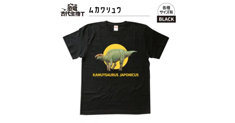 【ふるさと納税】恐竜・古代生物Tシャツ　むかわ竜 046