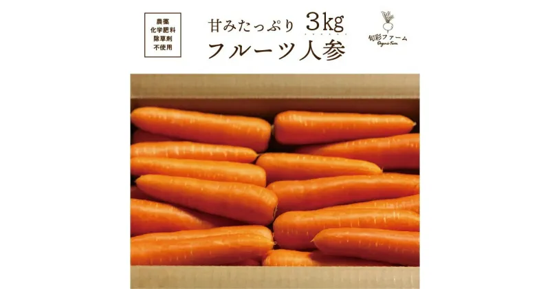 【ふるさと納税】都内マルシェで人気のお野菜！ 甘みたっぷりフルーツにんじん 3kg F21R-195