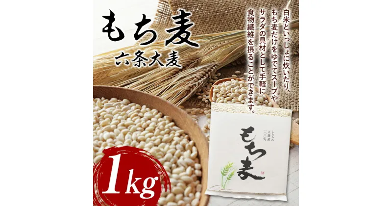 【ふるさと納税】もち麦（六条大麦）1kg F21R-759