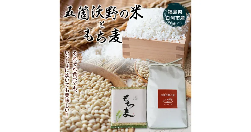 【ふるさと納税】おいしい五箇沃野の米（こしひかり）2.5kgともち麦（六条大麦）300gセット F21R-760