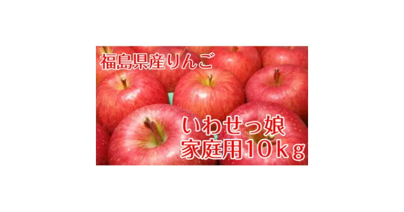 【ふるさと納税】【訳あり家庭用りんご】福島県のリンゴ　いわせっ娘10kg(32～46玉)【1362074】