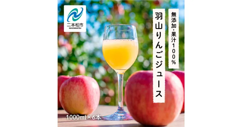 【ふるさと納税】 羽山りんごジュース 無添加 果汁100%（ふじ） 1000ml 6本セット りんごジュース 人気 ランキング おすすめ ギフト 故郷 ふるさと 納税 福島 ふくしま 二本松市 送料無料 【斎藤りんご園】