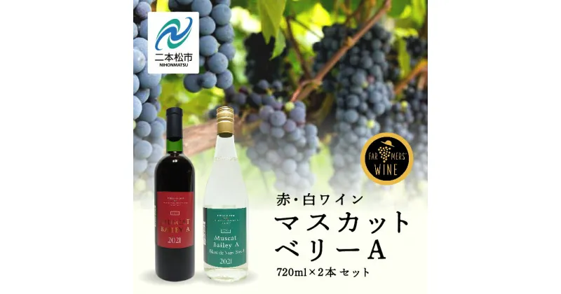 【ふるさと納税】 マスカットベリーA 赤・白セット ワイン 飲みやすい 赤ワイン 白ワイン お酒 グルメ プレゼント 人気 ランキング おすすめ ギフト 故郷 ふるさと 納税 福島 ふくしま 二本松市 送料無料 【ふくしま農家の夢ワイン】