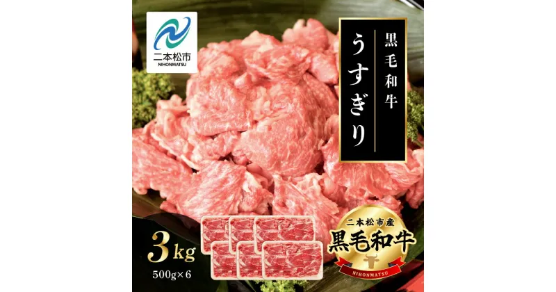 【ふるさと納税】 黒毛和牛 うすぎり 3kg （ 500g × 6パック ） 福島県二本松市産 薄切り 黒毛 和牛 肉 牛 牛肉 牛丼 国産牛 赤身 脂身 旨味 薄切り肉 切り落とし 小分け エム牧場 人気 おすすめ ふるさと 納税 福島 ふくしま【コーシン】