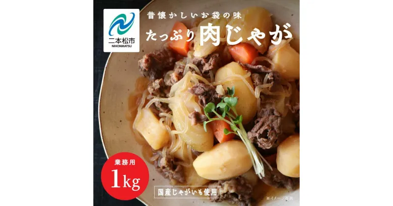 【ふるさと納税】 肉じゃが 大容量 1kg 加工品 おかず 晩御飯 お手軽 煮物 惣菜 保存食 レトルト 弁当 簡単調理 日常使い おすすめ お中元 お歳暮 ギフト 二本松市 ふくしま 福島県 送料無料 【美女来】