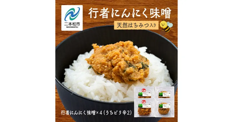 【ふるさと納税】 行者にんにく味噌 ピリ辛味噌 各2個 行者にんにく 国産 山菜 行者ニンニク 滋養強壮 ご飯のお供 おすすめ お中元 お歳暮 ギフト 二本松市 ふくしま 福島県 送料無料 【あだたら高原いっぷく】