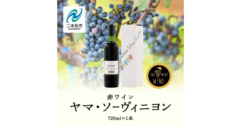 【ふるさと納税】 ヤマ・ソーヴィニヨン 720ml×1本 ワイン 飲みやすい 赤ワイン お酒 ご当地 希少 ワイナリー グルメ プレゼント 人気 ランキング おすすめ お中元 お歳暮 ギフト 二本松市 ふくしま 福島県 送料無料 【ふくしま農家の夢ワイン】