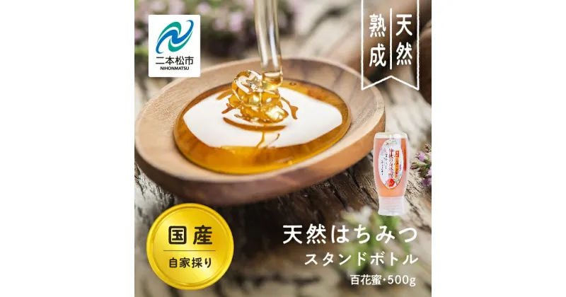 【ふるさと納税】 自家採り国産天然はちみつ 百花蜜 スタンドボトル 500g【渡辺養蜂場】 蜂蜜 はちみつ ハチミツ 国産 百花蜜 ハニー 天然 無添加 おすすめ お中元 お歳暮 ギフト 二本松市 ふくしま 福島県 送料無料 【渡辺養蜂場】