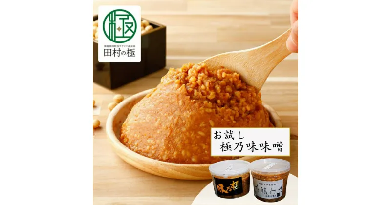 【ふるさと納税】お手軽お試し極乃味味噌 味噌 みそ みそ汁 味噌汁 調味料 麹 国産 おすすめ お歳暮 送料無料 緊急支援品 生活応援 コロナ支援 福島県 田村市 石塚味噌店