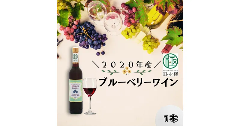 【ふるさと納税】ブルーベリーワイン2020 お酒 ワイン フルーツワイン アルコール ブルーベリー ギフト 国産 おすすめ お歳暮 送料無料 緊急支援品 生活応援 コロナ支援 福島県 田村市 堂山健康ブルーベリー園