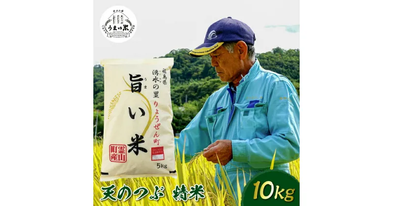 【ふるさと納税】 JGAP認証 新米 令和6年産米 霊山小国うまい米 天のつぶ 10kg 精米 白米 F20C-259