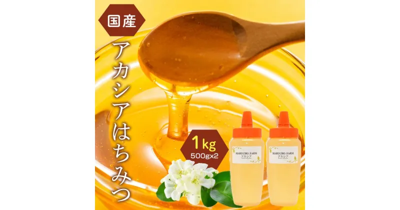 【ふるさと納税】アカシアはちみつ 1kg(500g×2本) 伊達市産 国産 天然 蜂蜜 ハチミツ ハニー F20C-292