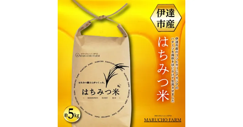 【ふるさと納税】伊達市産 はちみつ米 5kg F21C-003