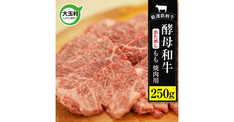 【ふるさと納税】あだたら酵母牛（焼肉用）　お試し　もも　焼肉　250g【02115】 ｜ モモ肉 もも肉 和牛 ｜