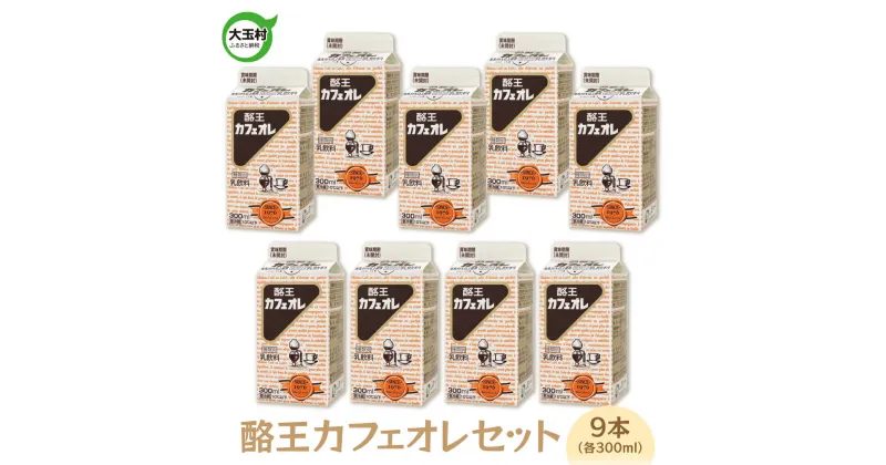 【ふるさと納税】 酪王カフェオレ 9本 セット （300ml×9本）【01131】 酪王 カフェオレ コーヒー 珈琲 牛乳 コーヒー牛乳 ミルク 生乳 乳飲料 カフェ 福島 10000円以下 送料無料 ご当地 カフェ・オ・レ カフェオーレ