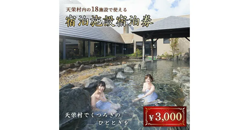 【ふるさと納税】天栄村内宿泊施設宿泊券 3,000円分 温泉 クーポン ホテル ペンション 旅館 F21T-036