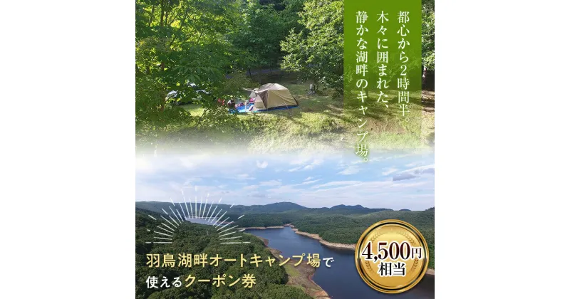 【ふるさと納税】羽鳥湖畔オートキャンプ場で使えるクーポン券（4,500円相当） アウトドア レジャー コテージ サイクリング 東北 福島県 天栄村 F21T-166