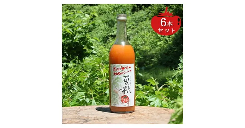 【ふるさと納税】南郷トマト100％ジュース夏秋　720g×6本セット　【果汁飲料・野菜飲料・トマトジュース・トマト・ジュース】