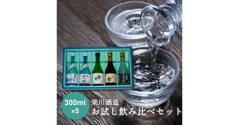 【ふるさと納税】＜栄川酒造＞日本酒飲み比べセット(300ml×5本) お試し 日本酒 大吟醸 純米 山田錦 はしご酒 会津印 水の音 お酒 酒 アルコール 栄川酒造 飲み比べ セット 詰合せ F4D-0085