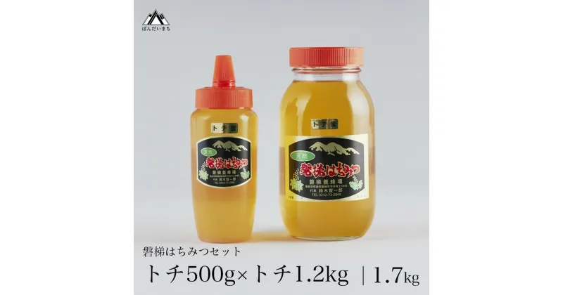 【ふるさと納税】国産純粋はちみつ 天然 磐梯養蜂 磐梯はちみつ 1200g［瓶］ 1.2kg 500g［チューブ］1700g 1.7kg はちみつセット トチはちみつ トチみつ トチ蜜 蜂蜜 ハチミツ はちみつ HONEY ハニー 国産 産地直送 無添加