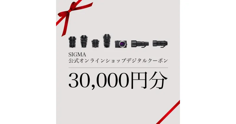 【ふるさと納税】シグマ SIGMA 公式 オンラインショップ　カメラ・レンズ 購入クーポン（30,000円）