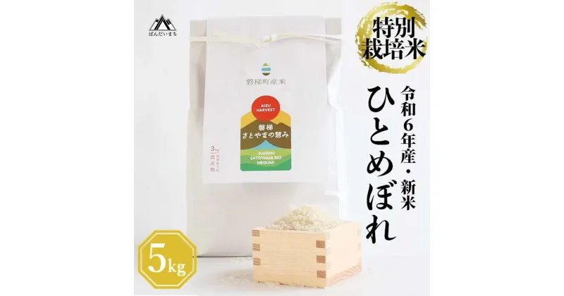 【ふるさと納税】ひとめぼれ 5kg 人気米 国産 磐梯町産 ブランド米 令和6年産米 特別栽培米 SDGs 減農薬栽培米 福島県産 精米 甘い つやつや うまみ 名水百選 送料無料