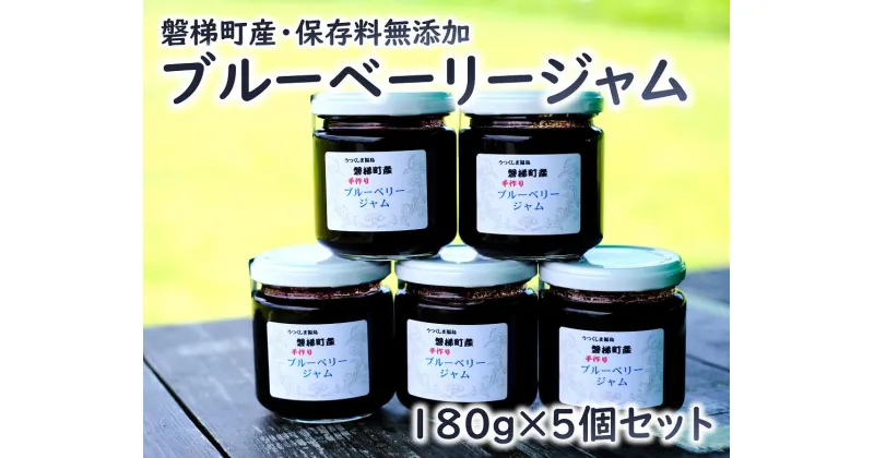 【ふるさと納税】ブルーベリー　ジャムセット　180g×5個